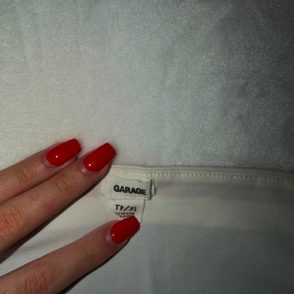 Garage White Tube Top - Picture 3 of 3